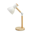 Scandinavian Wood Desk Lamp with Eye Protection