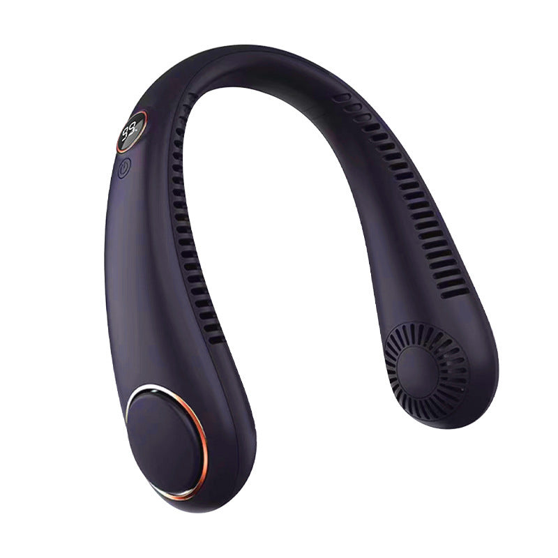 Portable USB Neck Hanging Fan with Rechargeable Battery