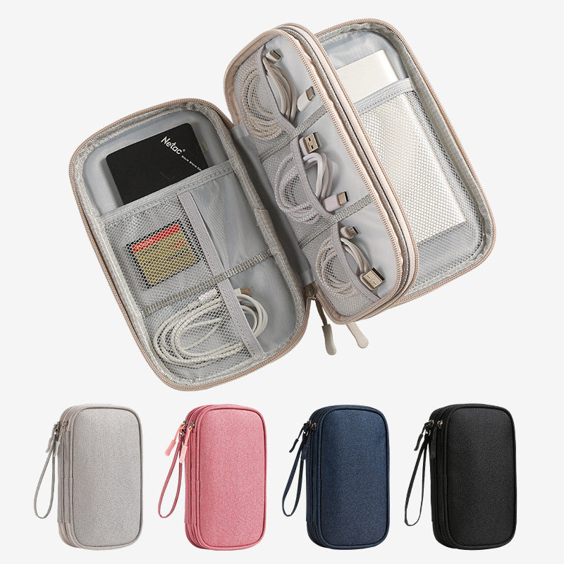Multi-Layer Tech Accessory Organizer Bag with Ant Pattern