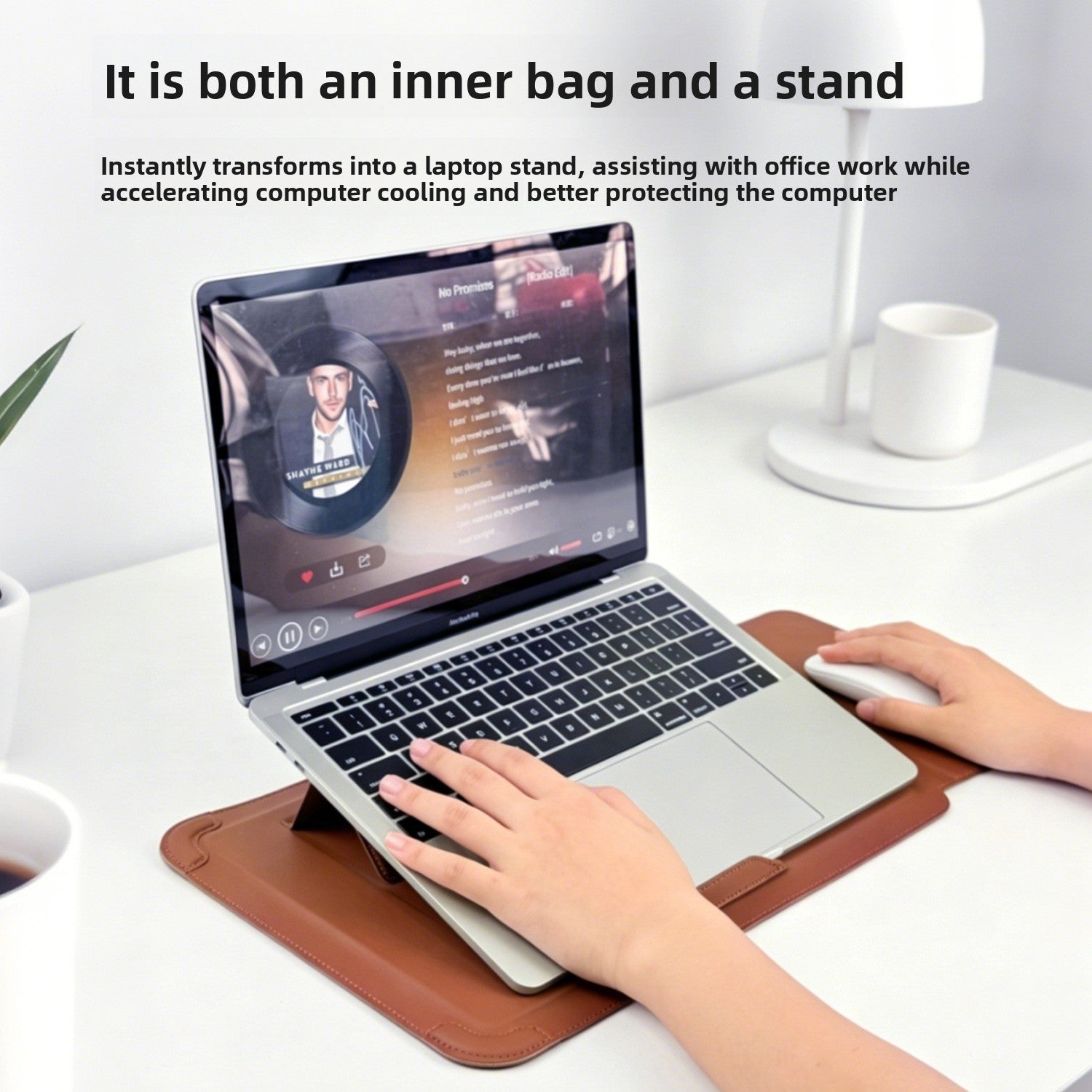 Laptop protective case/sleeve with stand