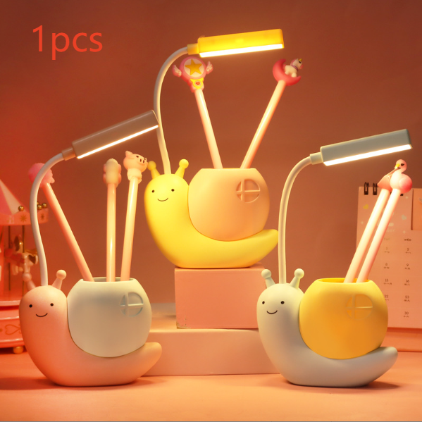 Pastoral Style Cartoon Snail LED Desk Lamp