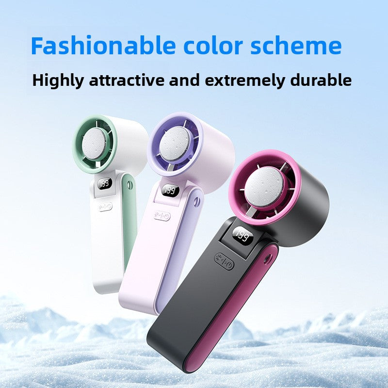Rechargeable 2000-4000mAh Semiconductor Cooling Handheld Fan, Small Pocket Fans for Travel/Outdoor/Home/Office