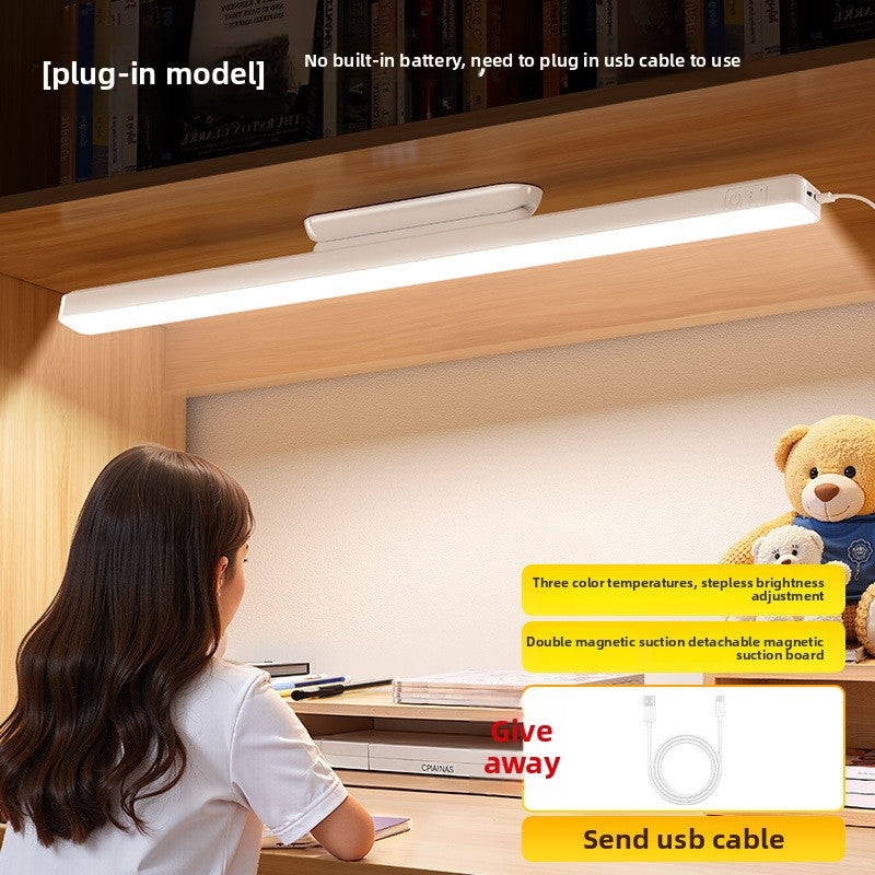 Remote Controlled Magnetic Eye-Protection Desk Lamp, Extended, Enlarged, With Clock Model (4200mAh/6200mAh options)