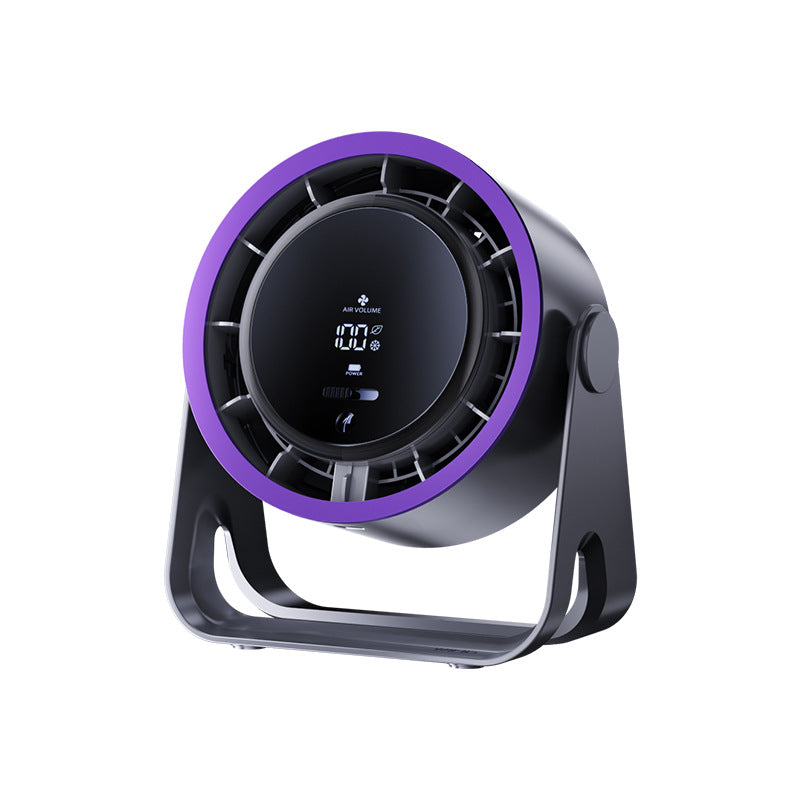 Rechargeable Adjustable Quite USB Desktop Fan with Digital Display, 100 speed, Compact wall-mount or desktop