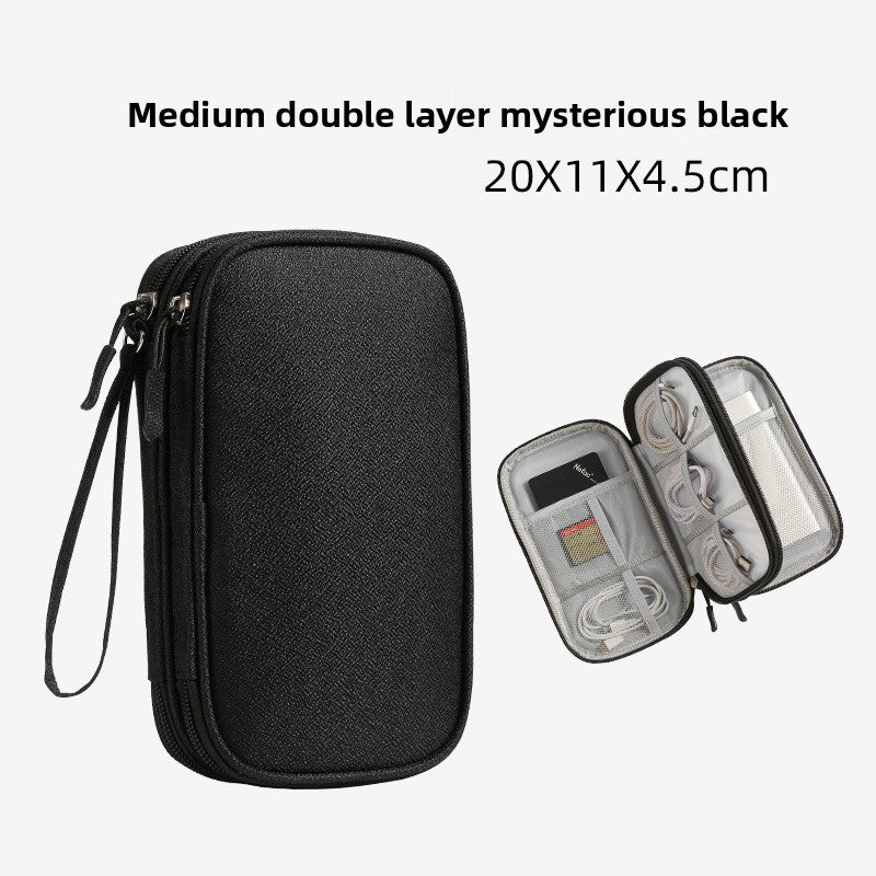 Multi-Layer Tech Accessory Organizer Bag with Ant Pattern