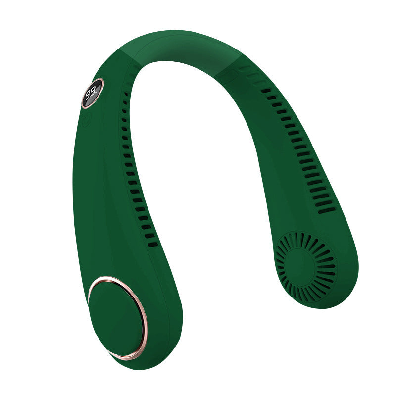 Portable USB Neck Hanging Fan with Rechargeable Battery