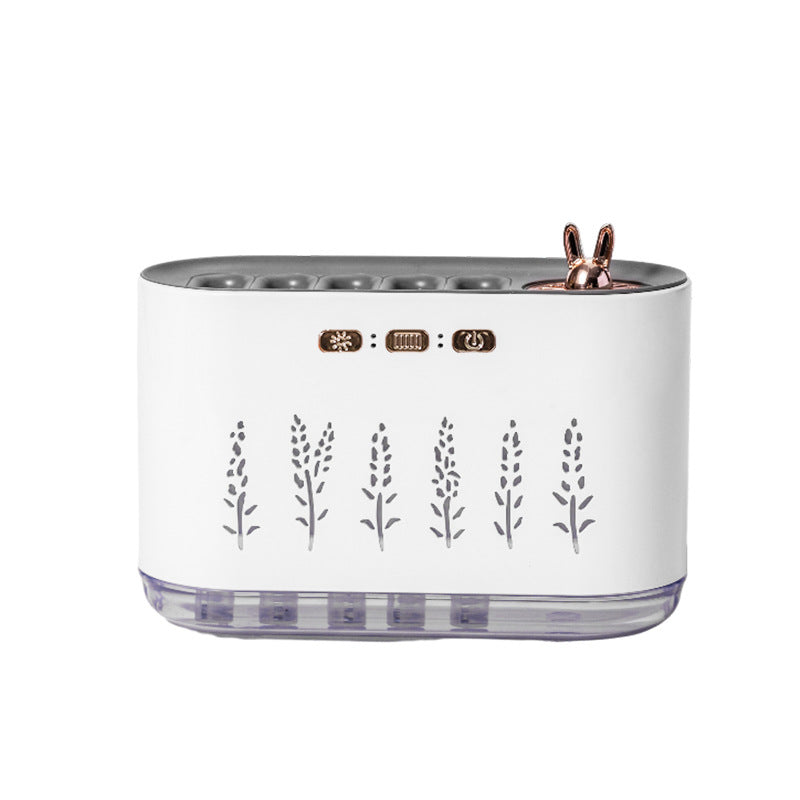USB Aromatherapy Humidifier with Voice Control and Colorful Lights